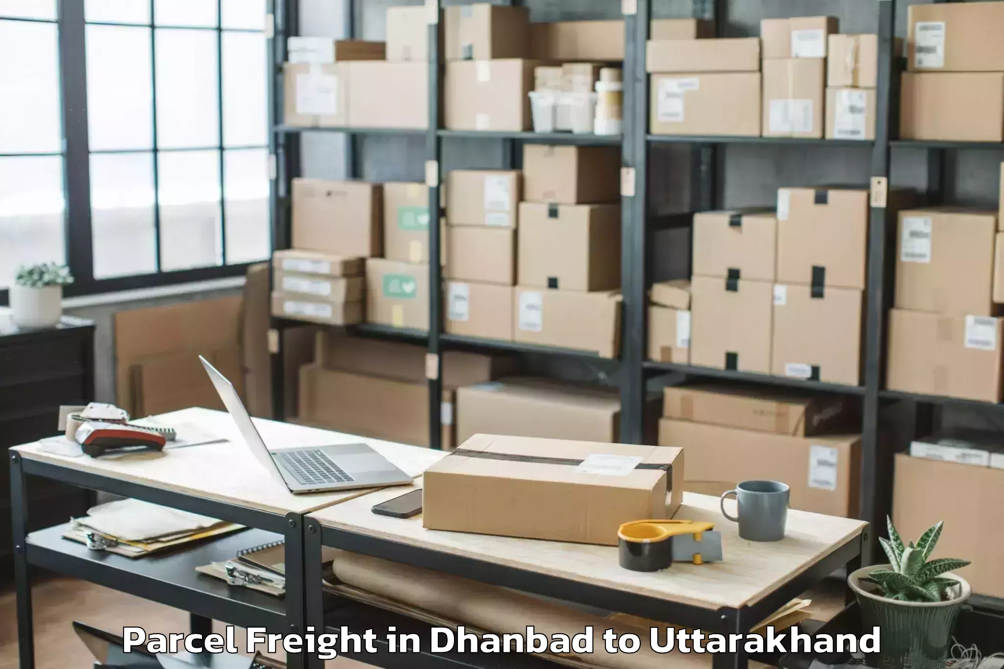 Discover Dhanbad to Lalkuan Parcel Freight